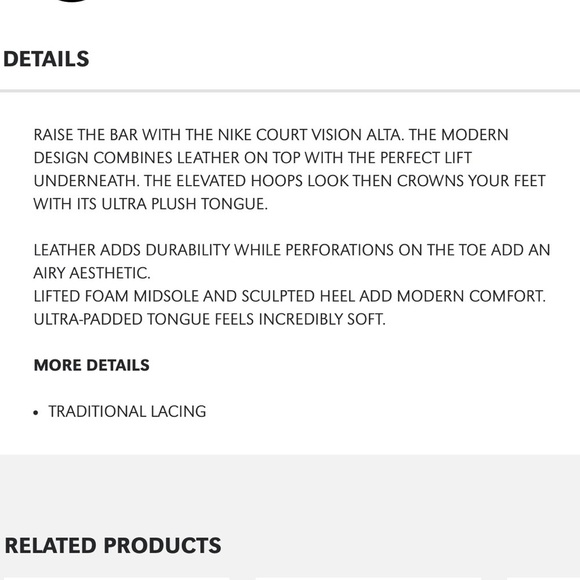 Like new!! Nike Court Vision Alta Women's Shoes in Pink Oxford - Picture 6 of 12